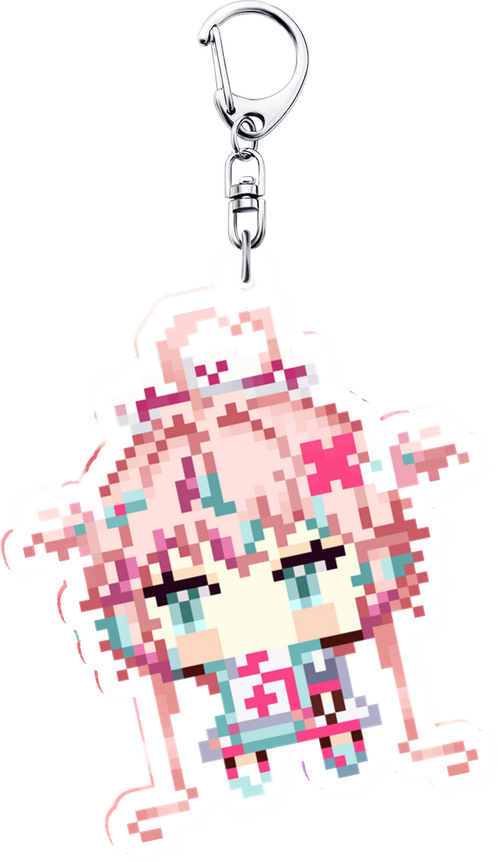 Pixel Keychain